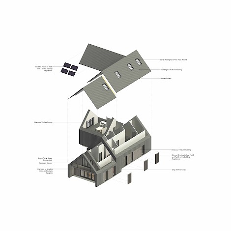 Burwash Road illustrative development image showing an exploded view of a property